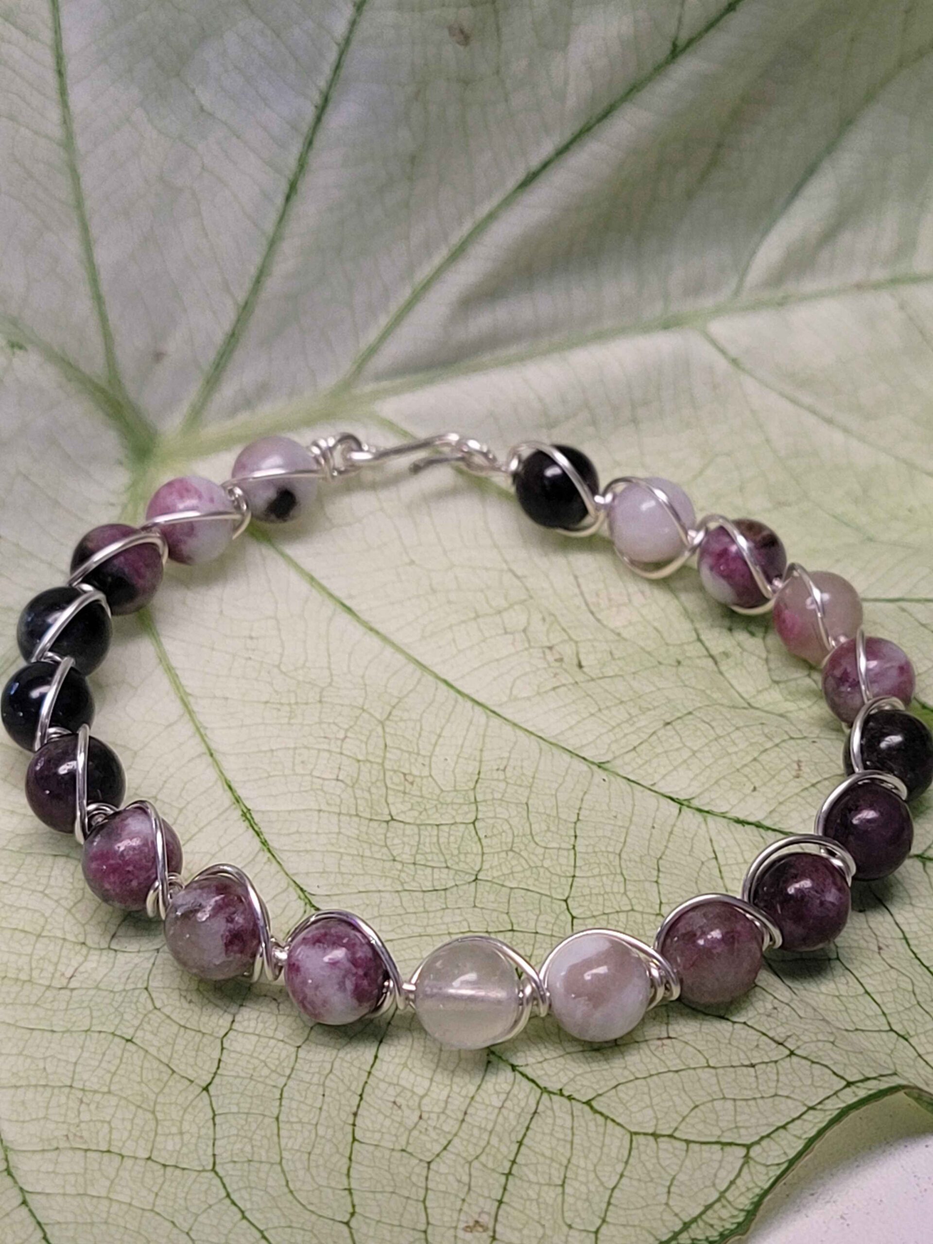 Purple Tourmaline String Bracelet