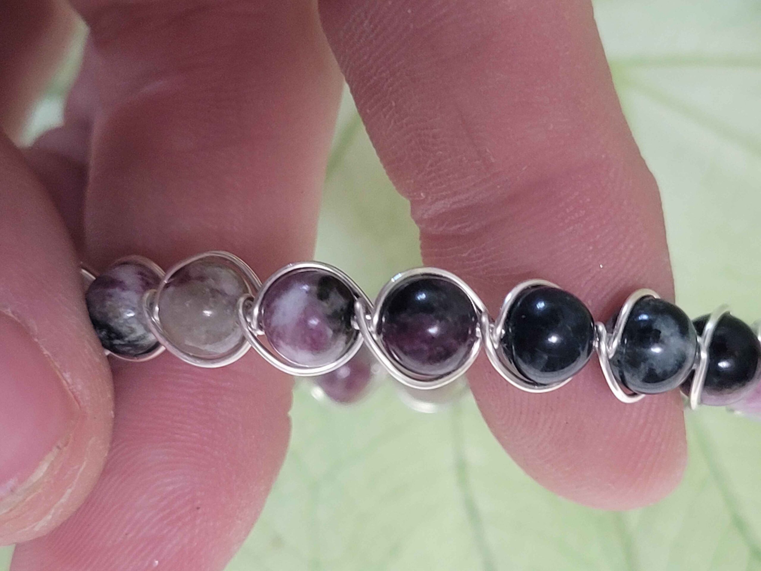Purple Tourmaline String Bracelet - Image 7