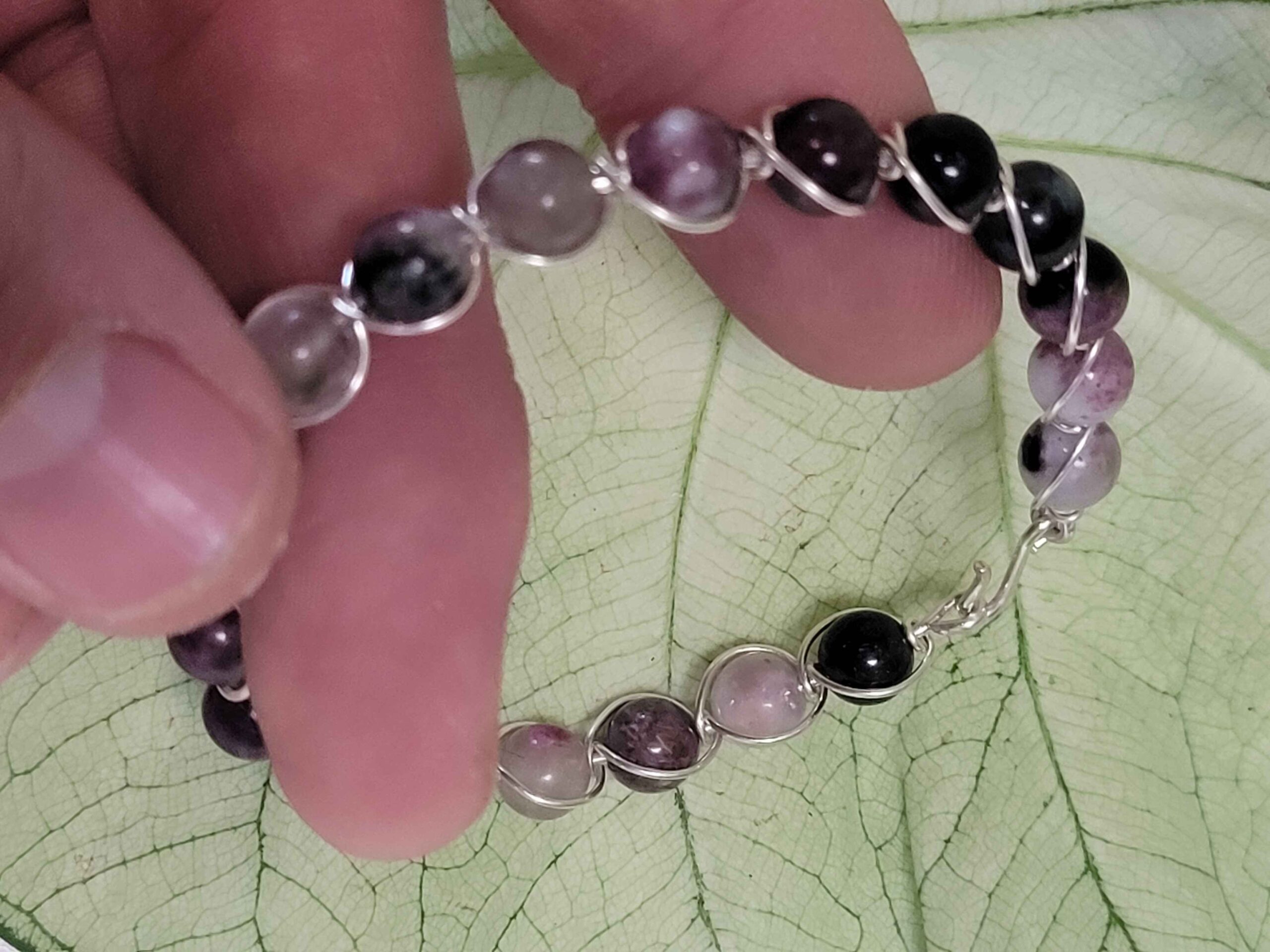 Purple Tourmaline String Bracelet - Image 5