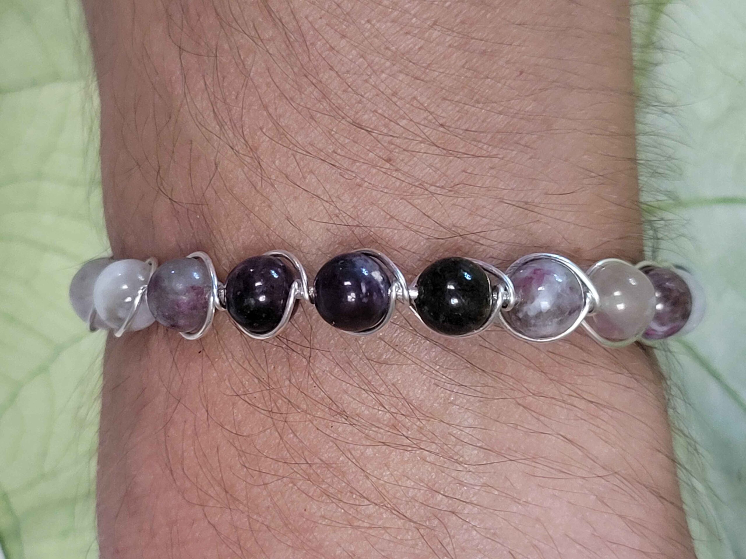 Purple Tourmaline String Bracelet - Image 4