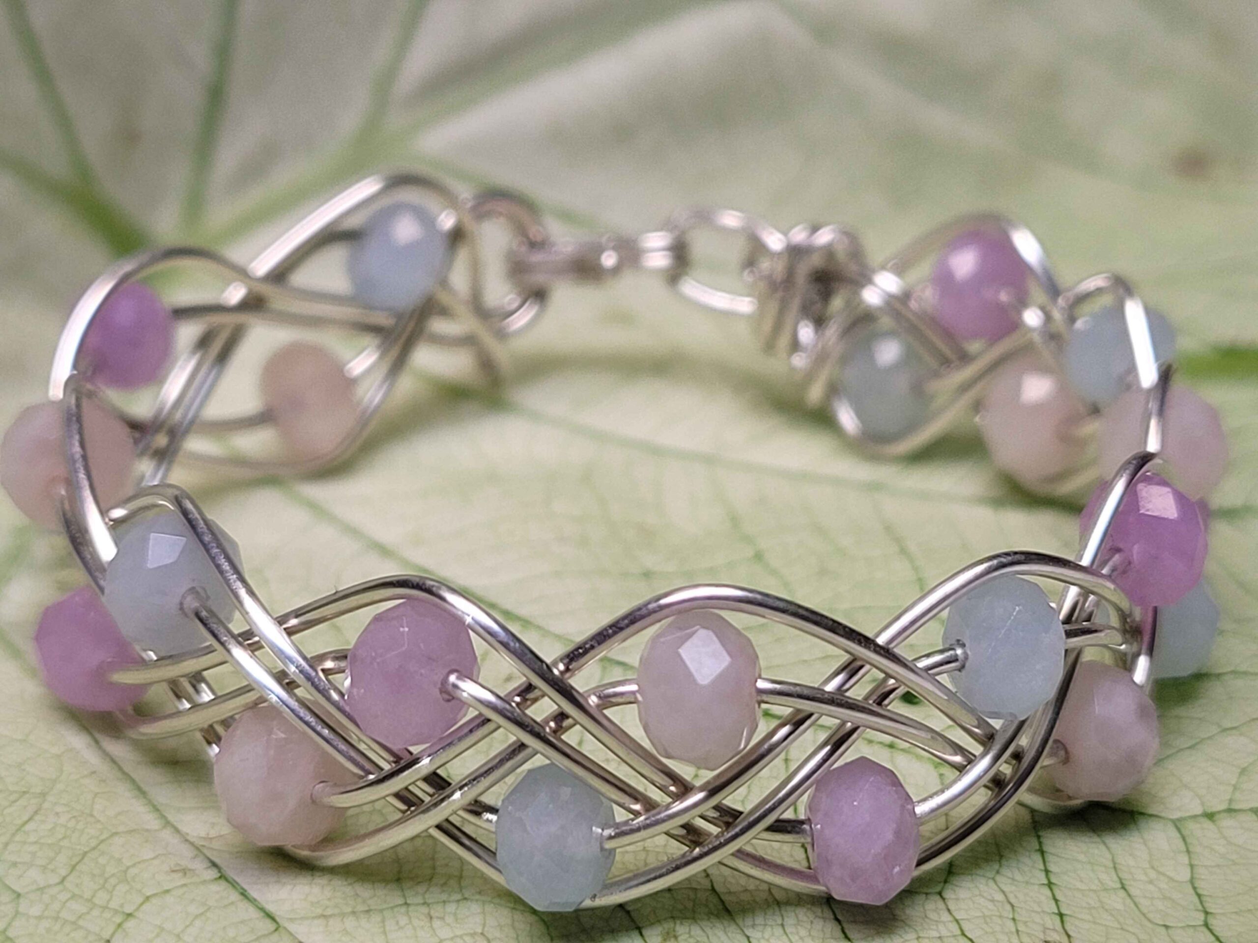 Lavender Quartz Double Braid Bracelet - Image 5