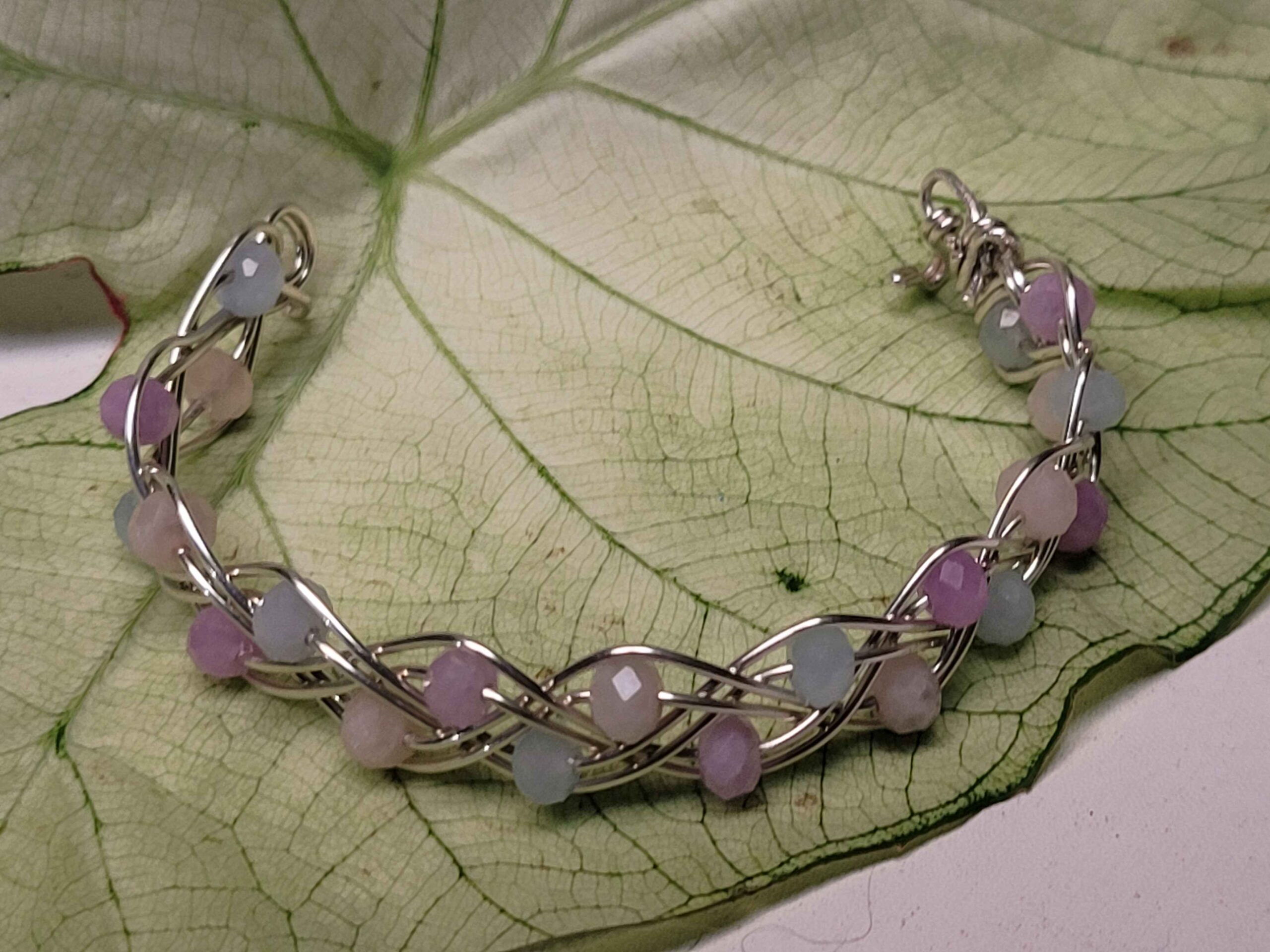 Lavender Quartz Double Braid Bracelet - Image 7