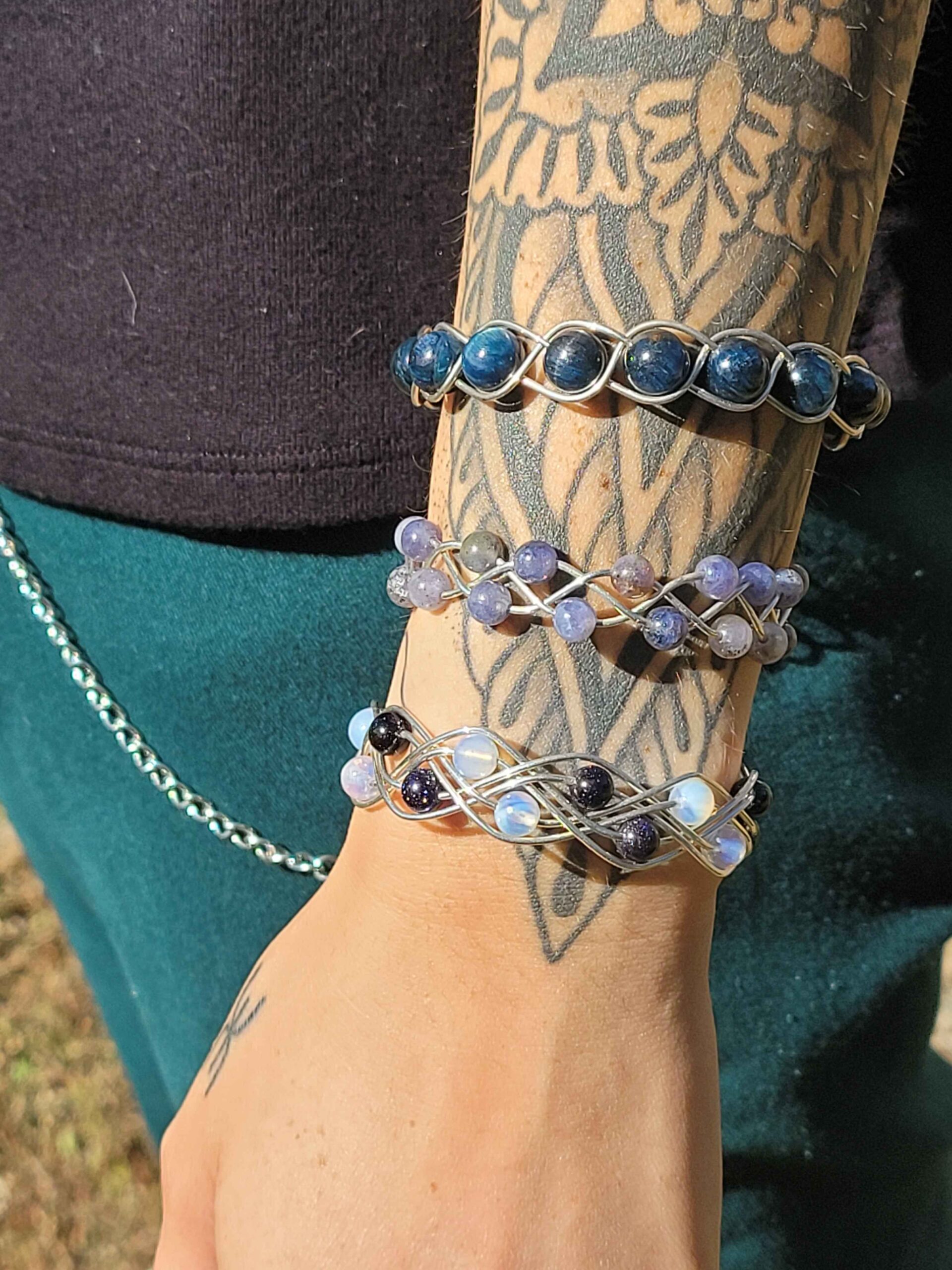 Iolite Braid Bracelet - Image 3