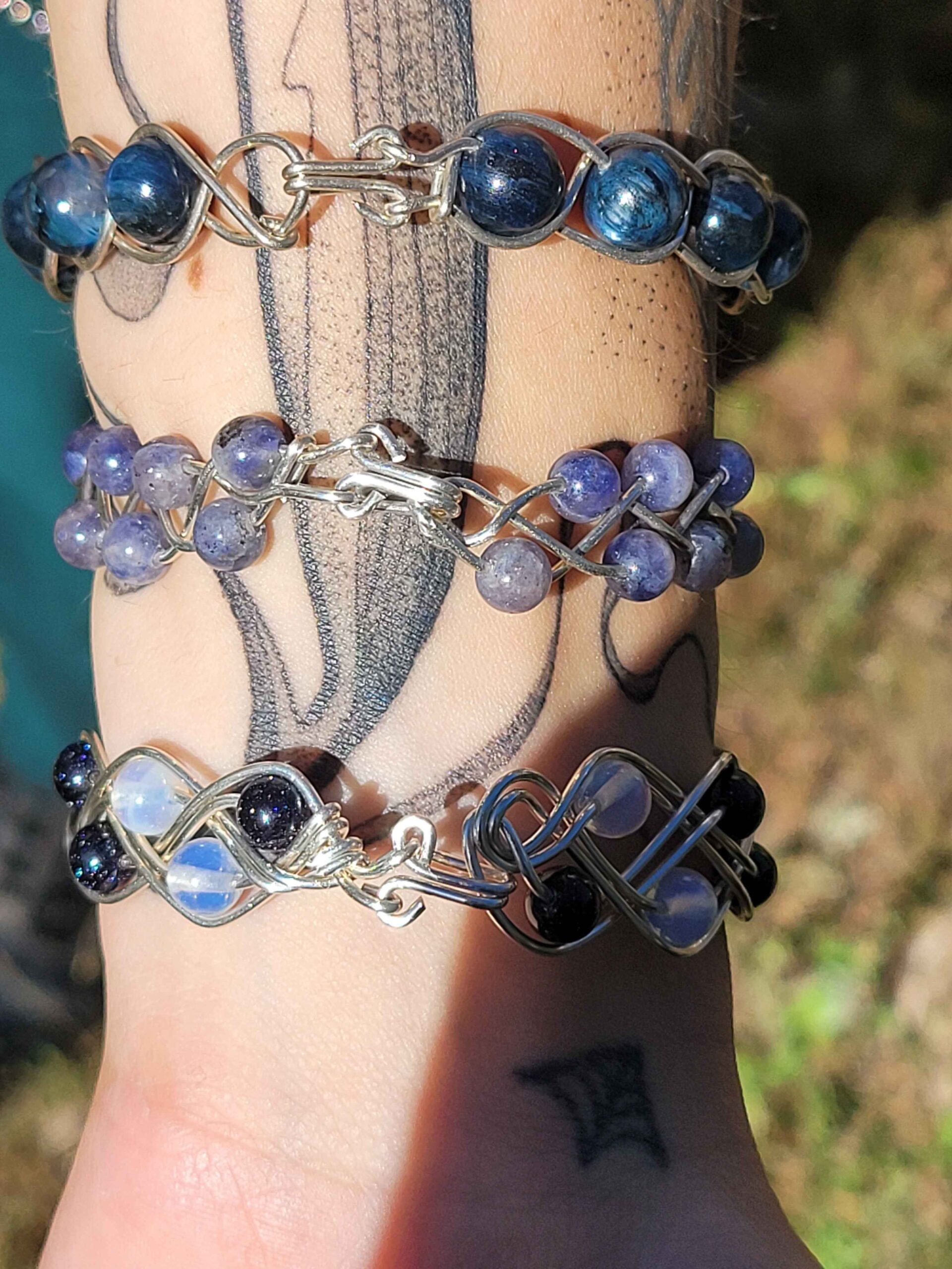Iolite Braid Bracelet - Image 4