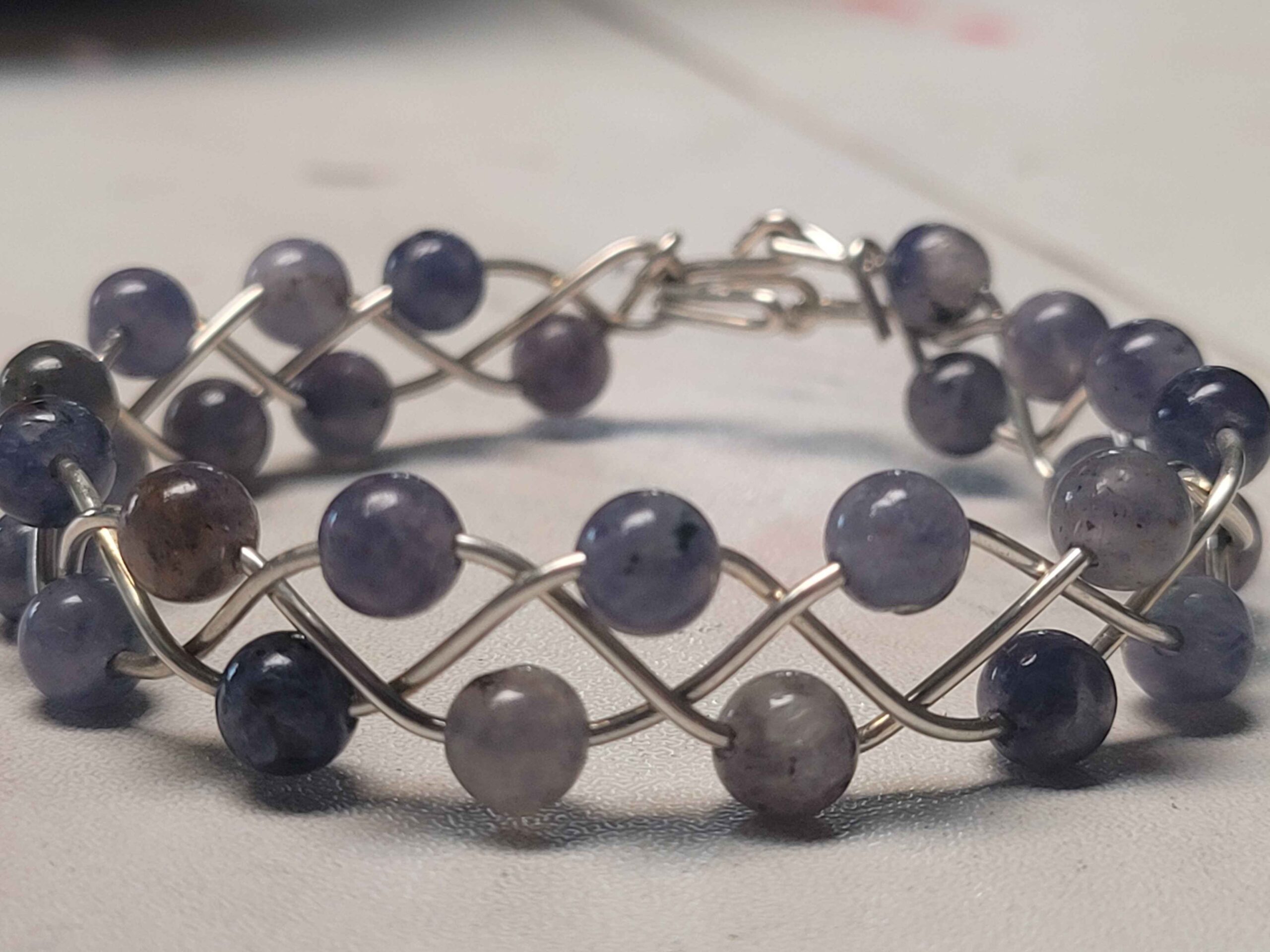 Iolite Braid Bracelet