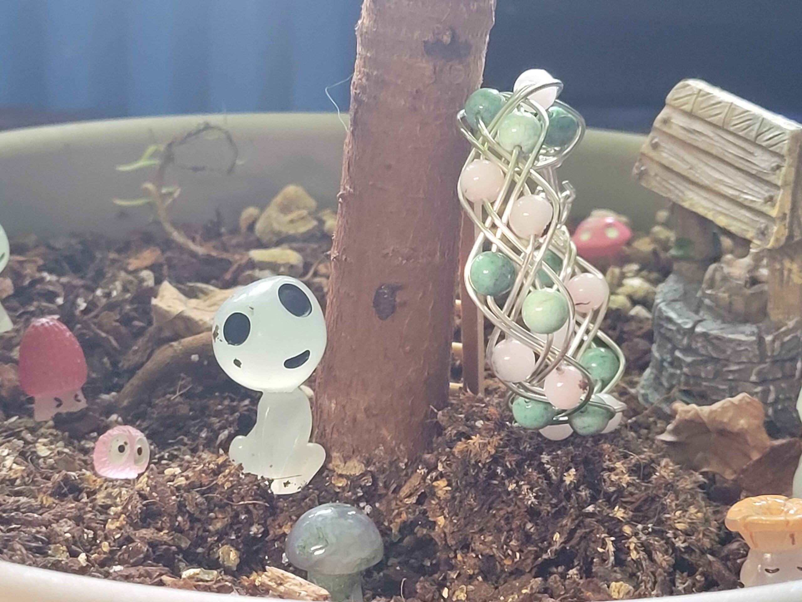 Chrysoprase & Pink Opal Double Braid Bracelet - Image 5
