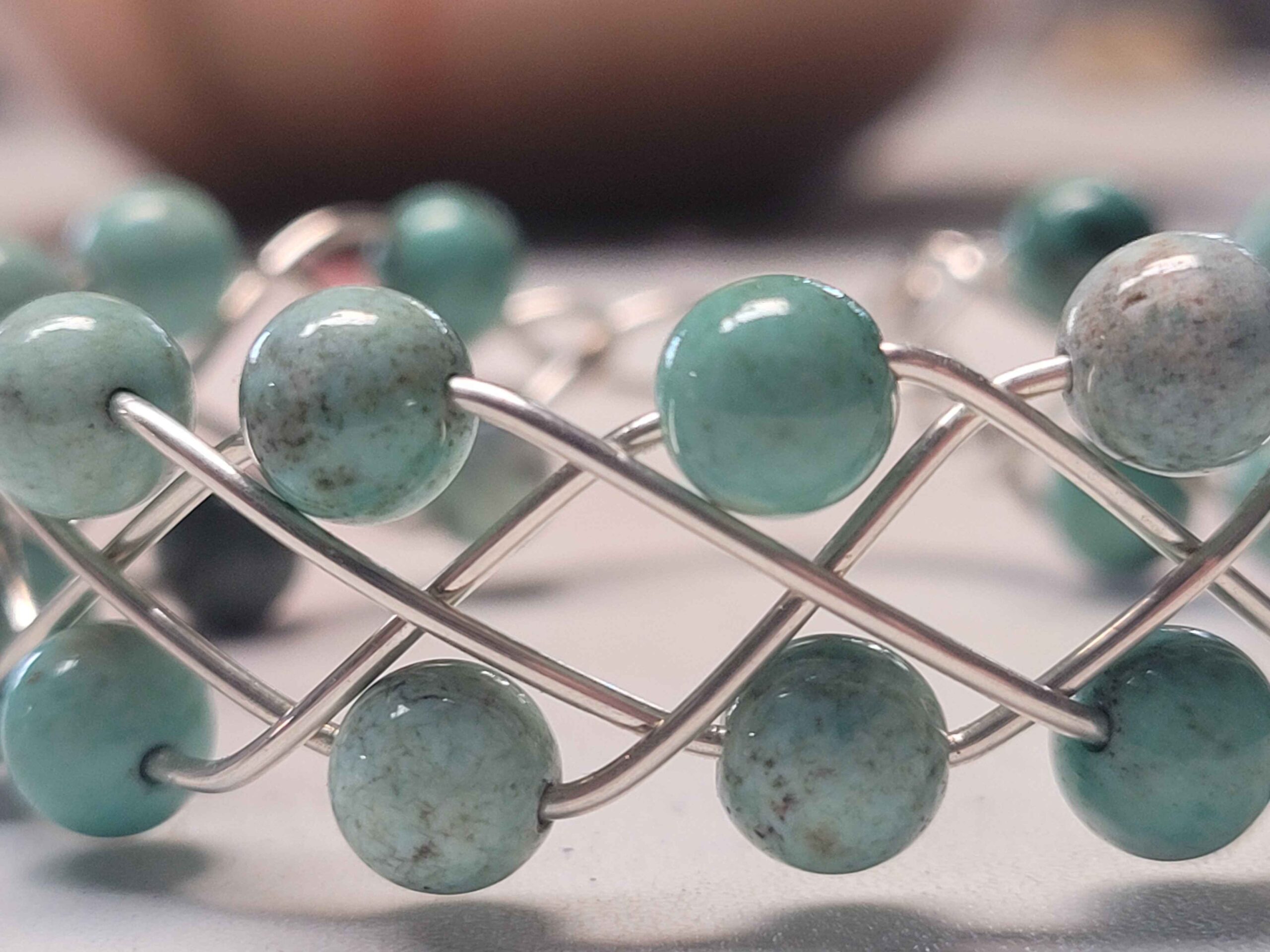Chrysoprase Braid Bracelet - Image 3