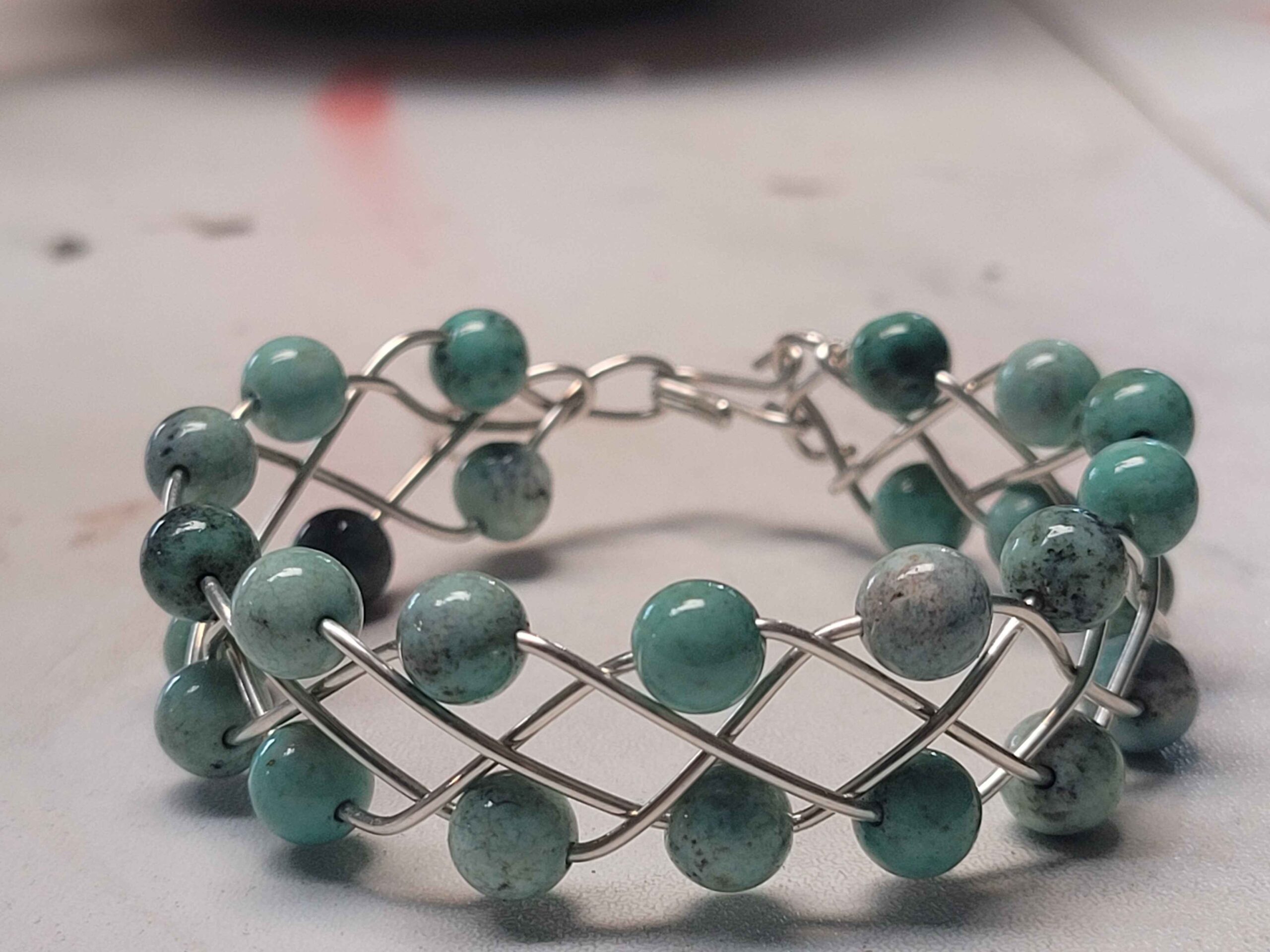 Chrysoprase Braid Bracelet