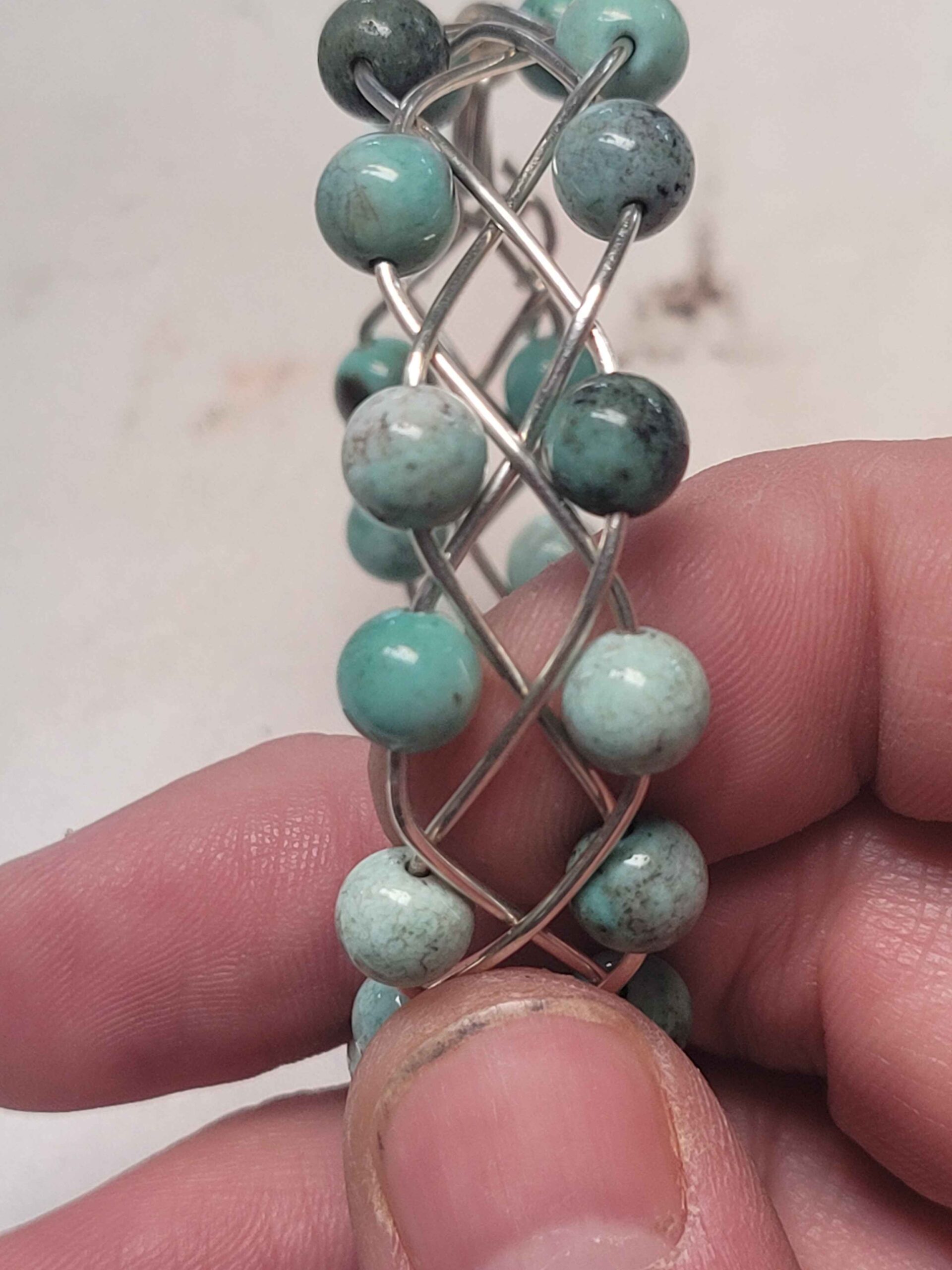 Chrysoprase Braid Bracelet - Image 6