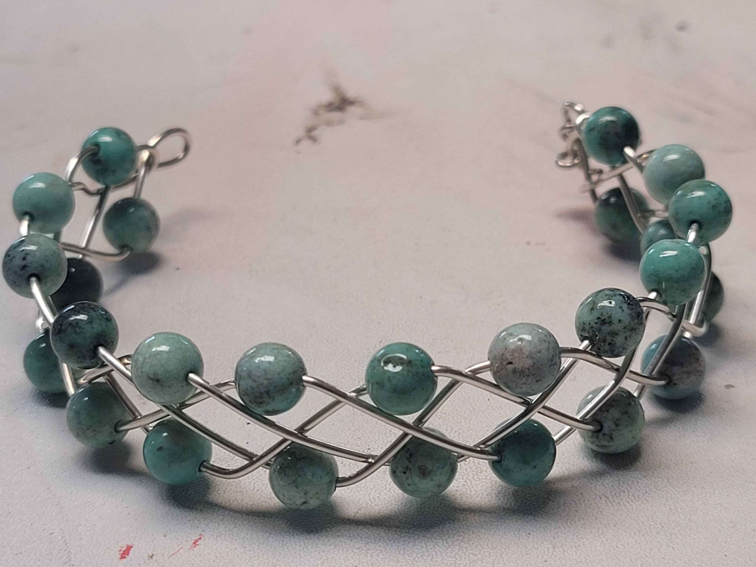 Chrysoprase Braid Bracelet - Image 7