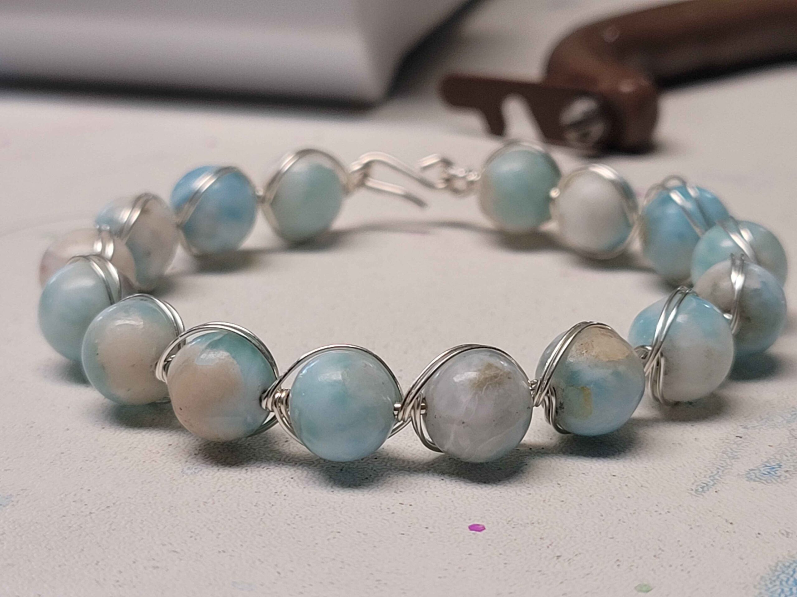 Larimar String Bracelet - Image 2