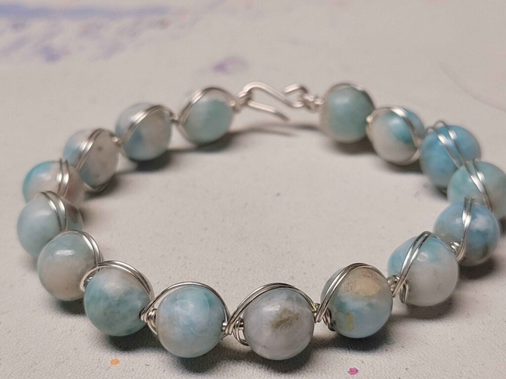 Larimar String Bracelet