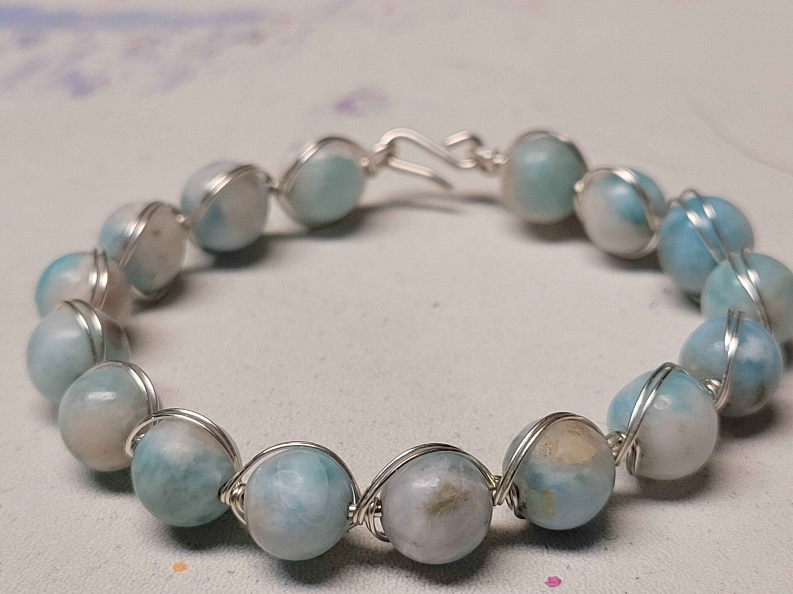 Larimar String Bracelet