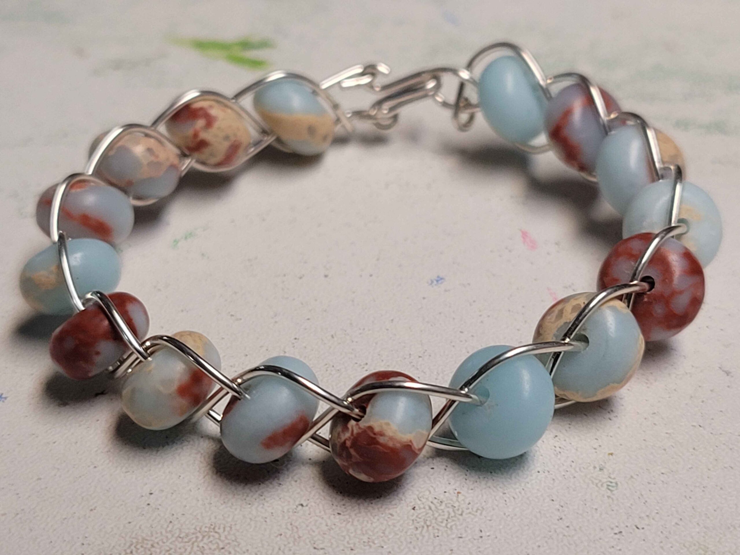 Aqua Terra Jasper Braid Bracelet