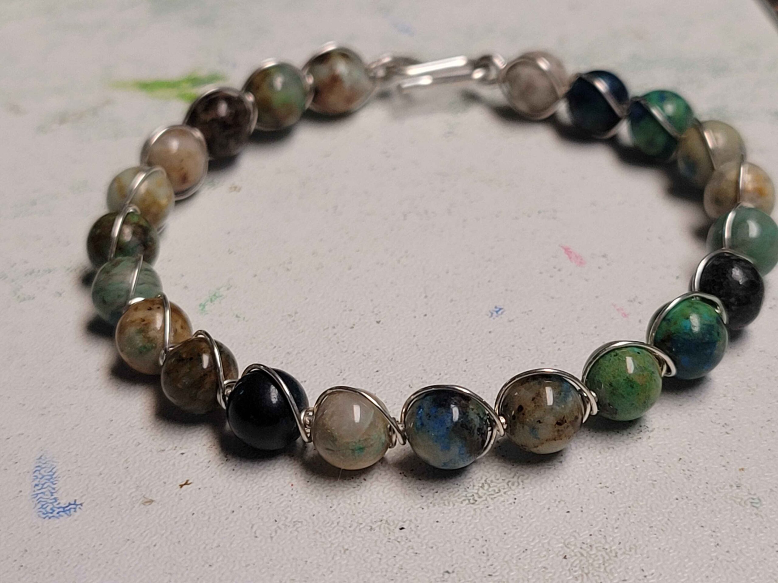 Chrysocolla String Bracelet