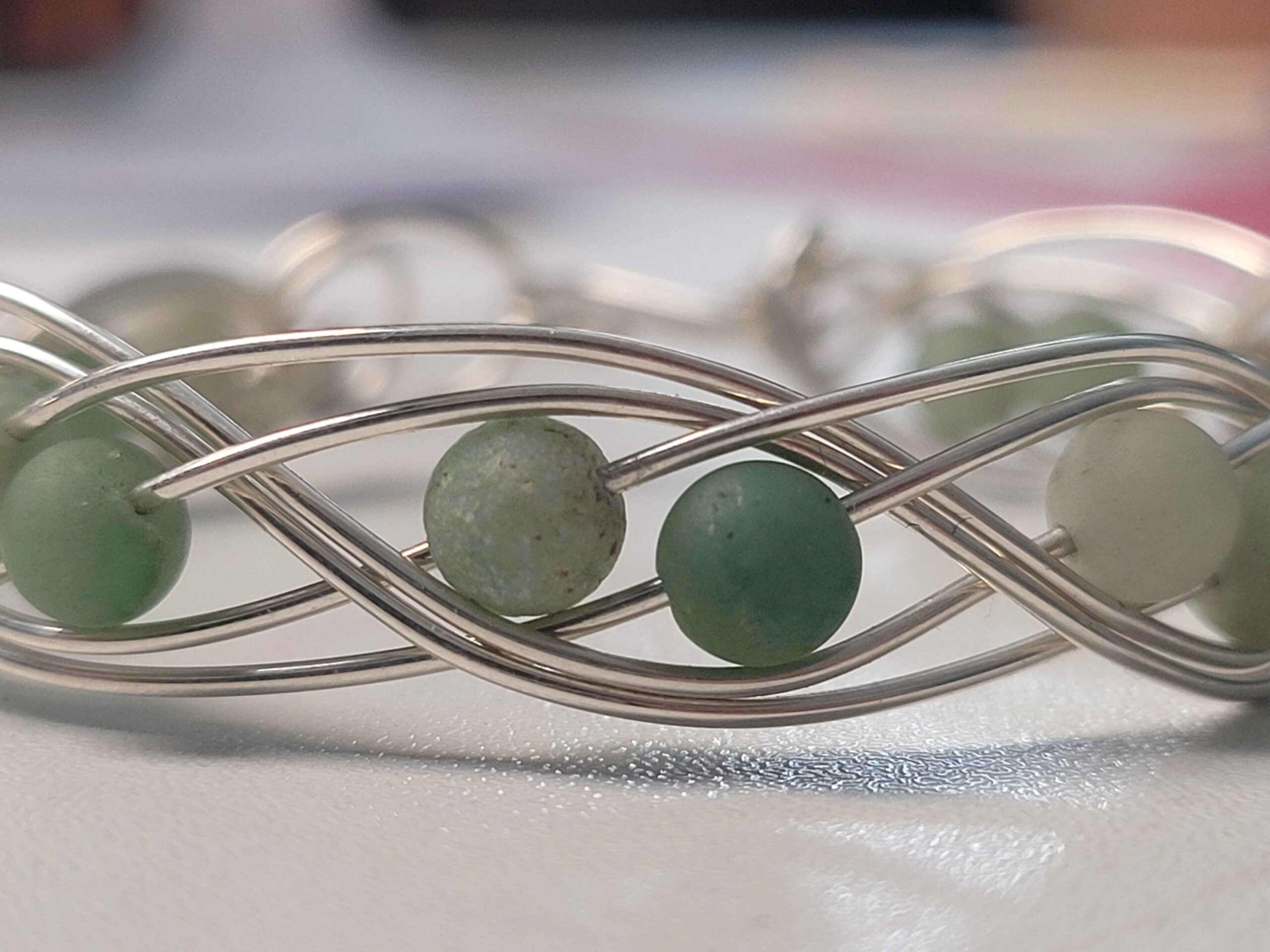 Green Aventurine Swirl Bracelet - Image 5