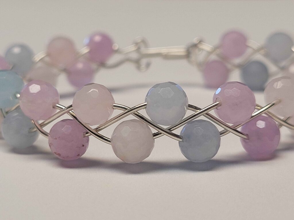 Lavender Quartz Braid Bracelet