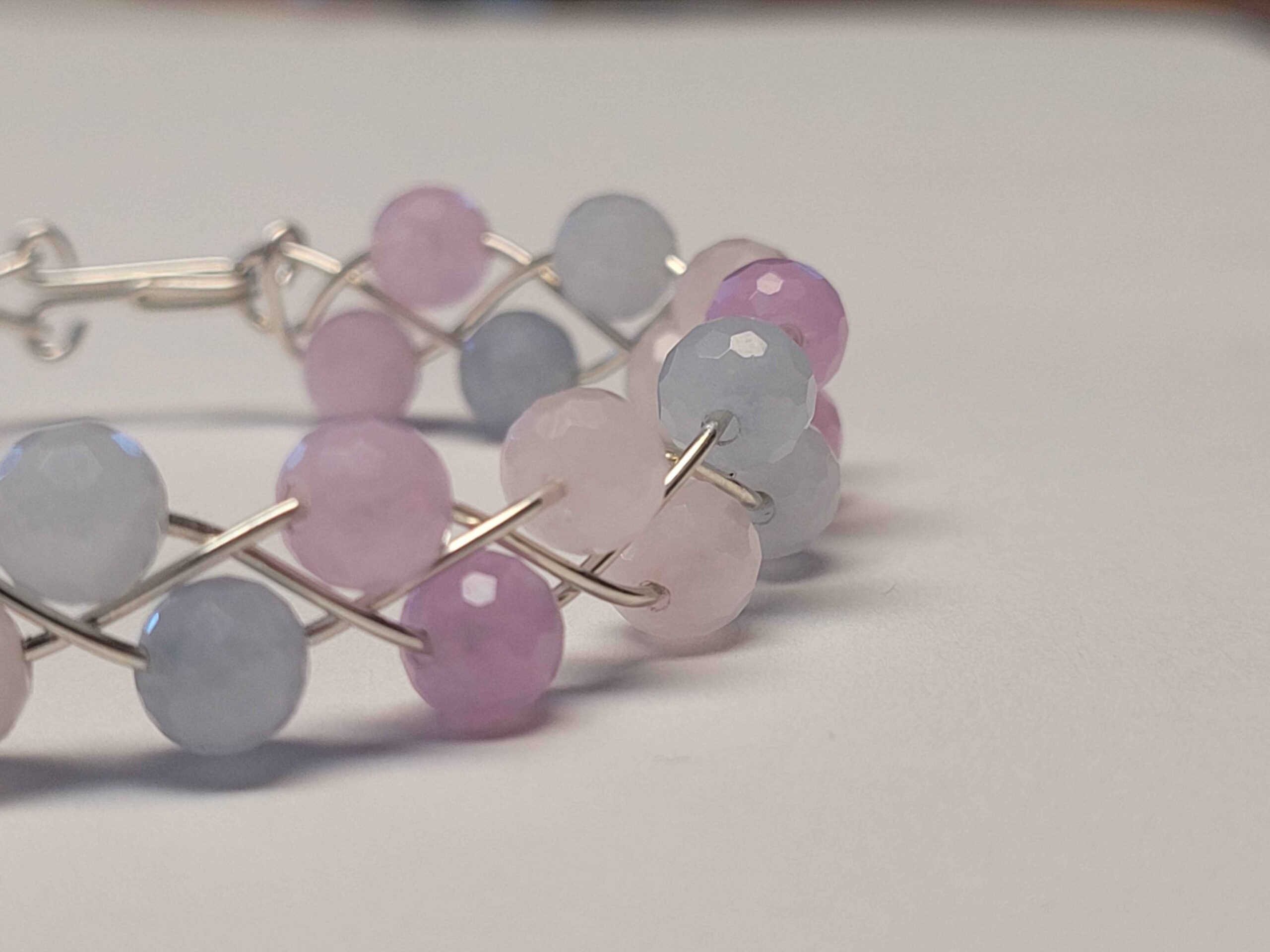 Lavender Quartz Braid Bracelet - Image 4