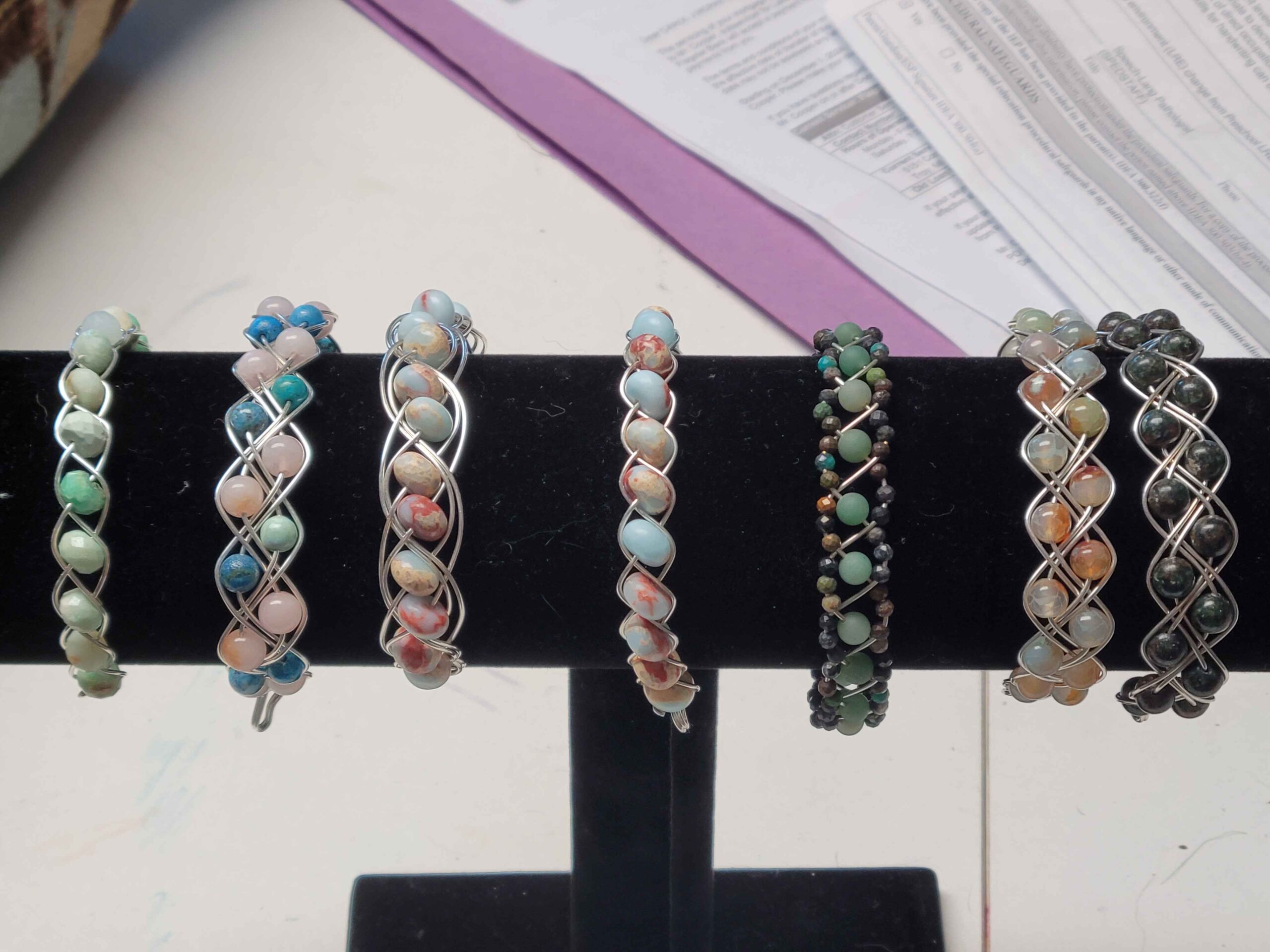 Aqua Terra Jasper Braid Bracelet - Image 5