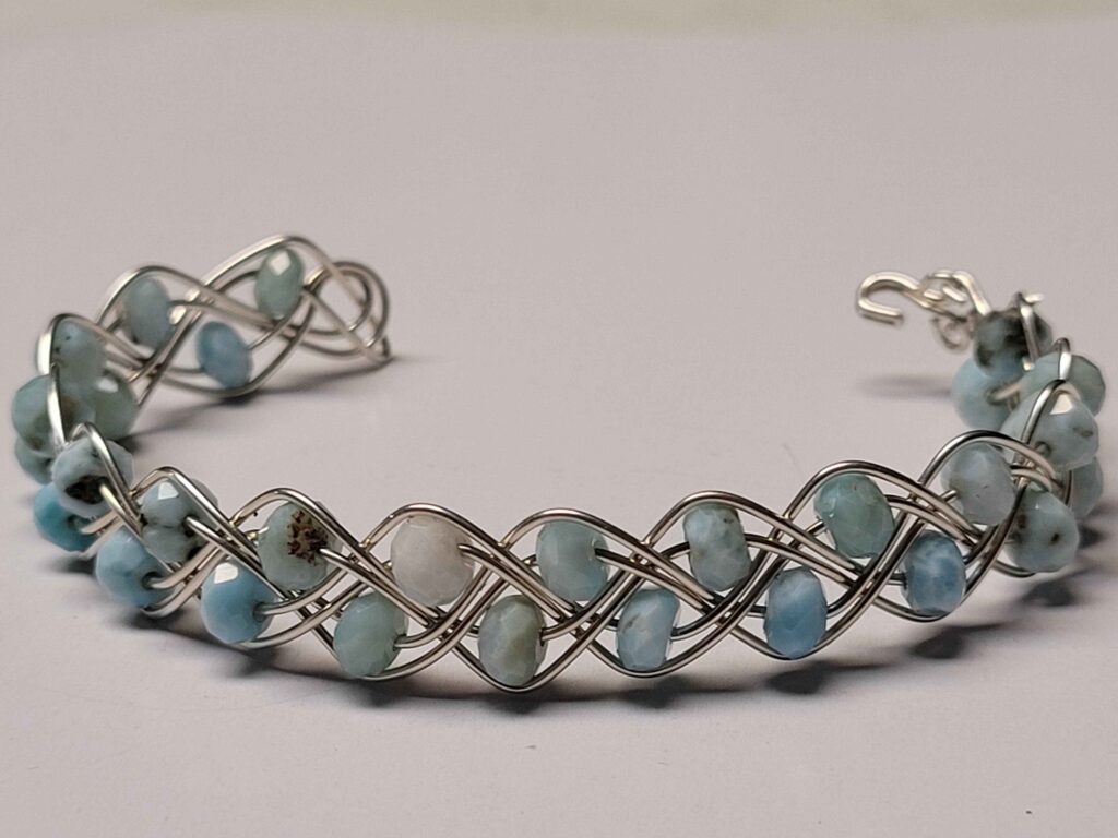 Larimar Double Braid Bracelet