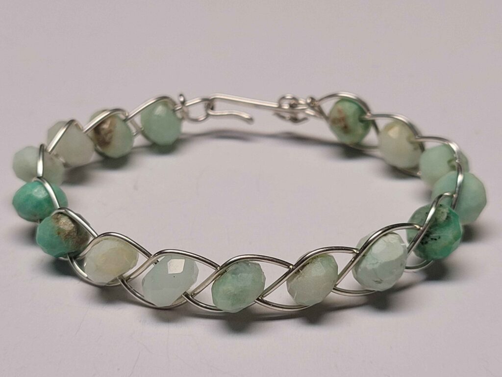 Peruvian Chrysoprase Braid Bracelet