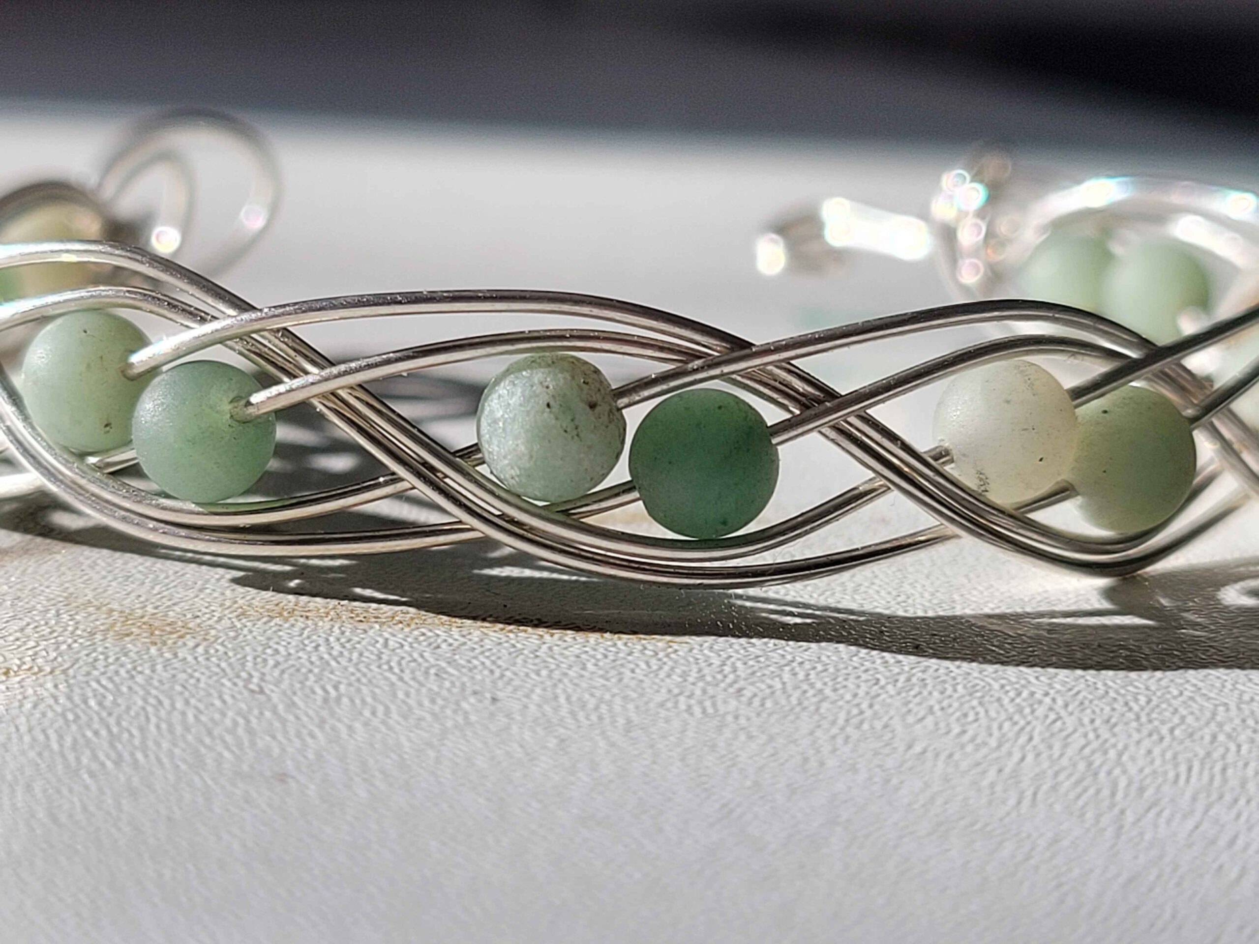Green Aventurine Swirl Bracelet - Image 6