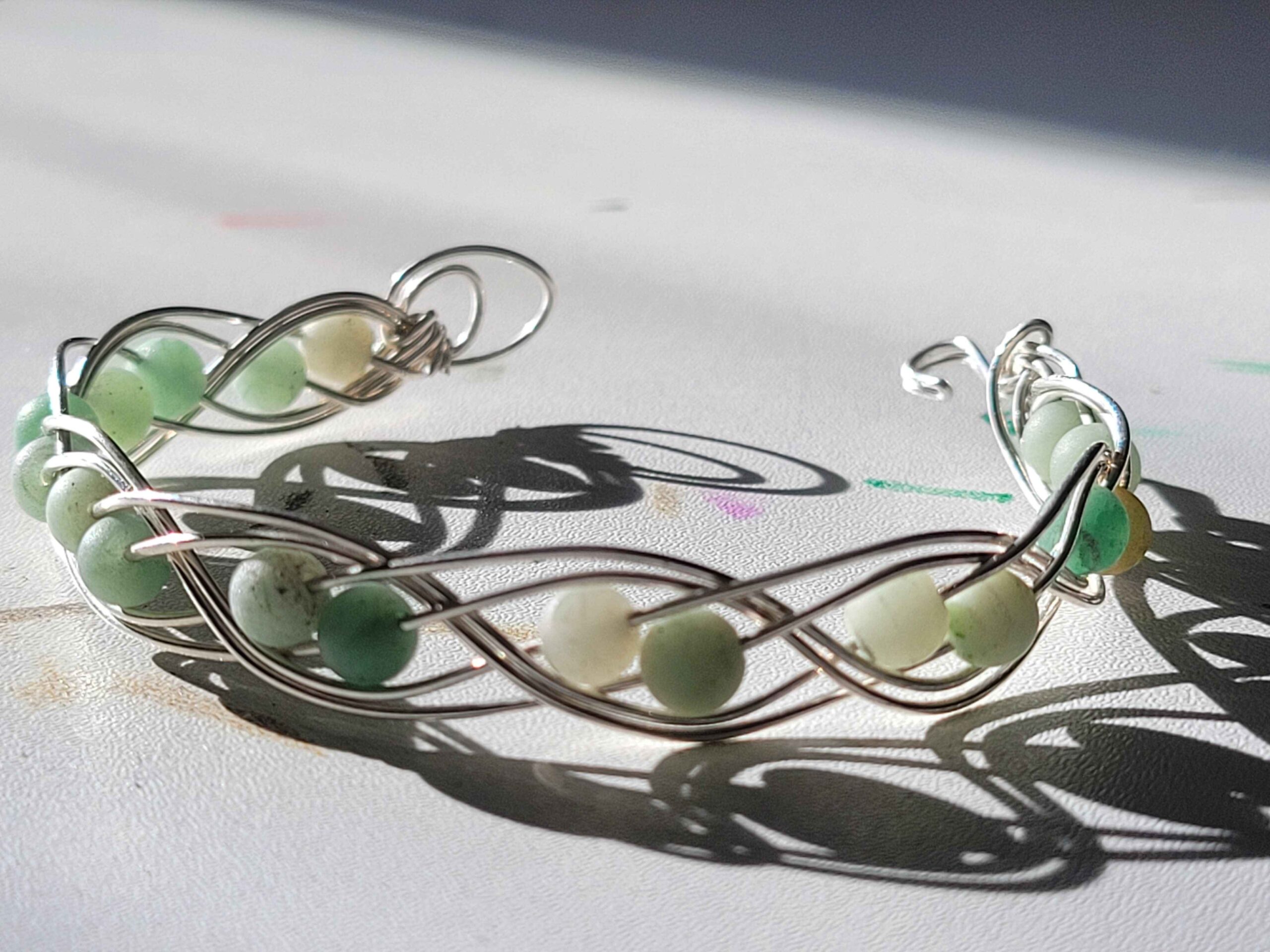 Green Aventurine Swirl Bracelet - Image 8