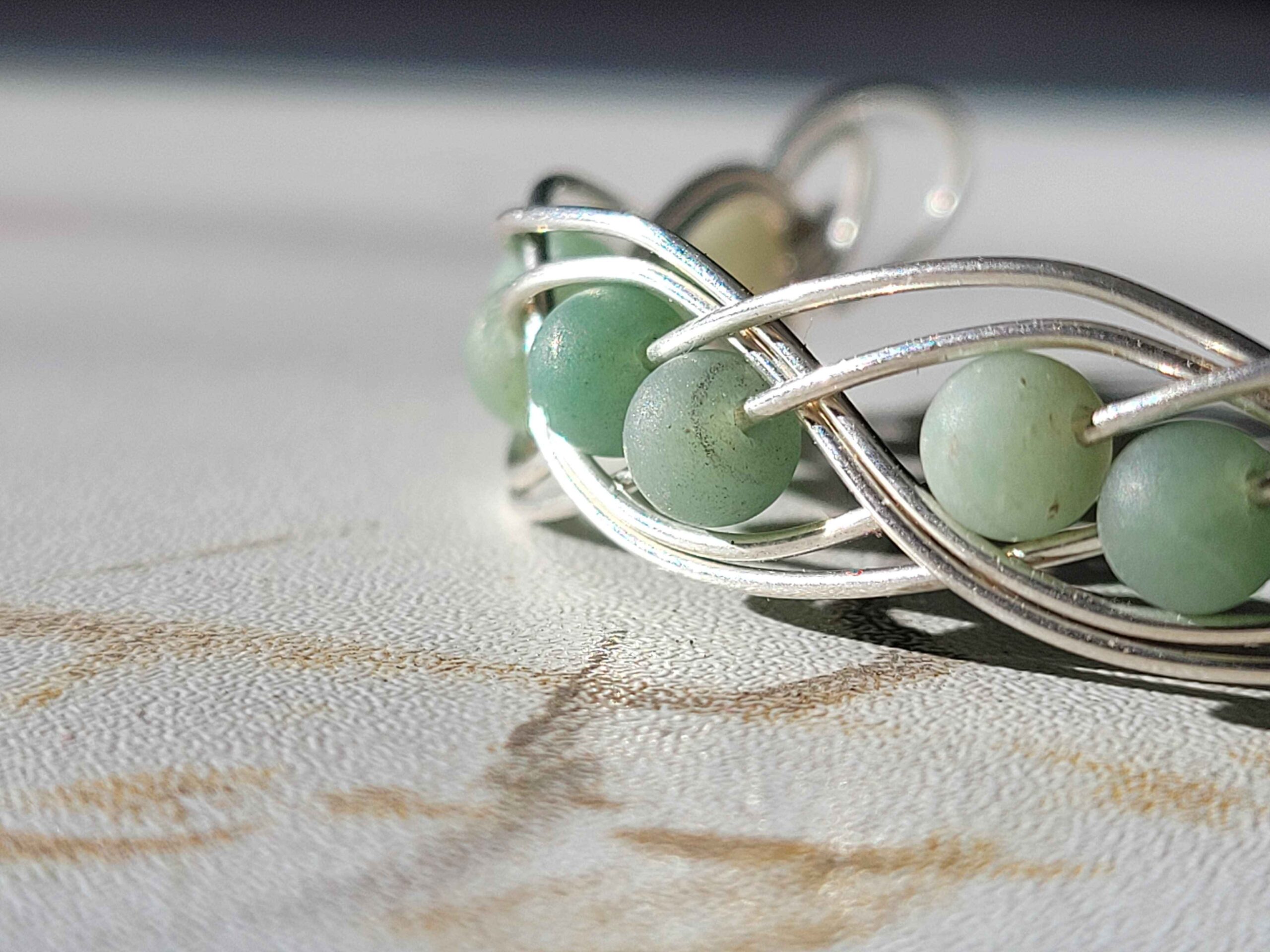 Green Aventurine Swirl Bracelet - Image 9