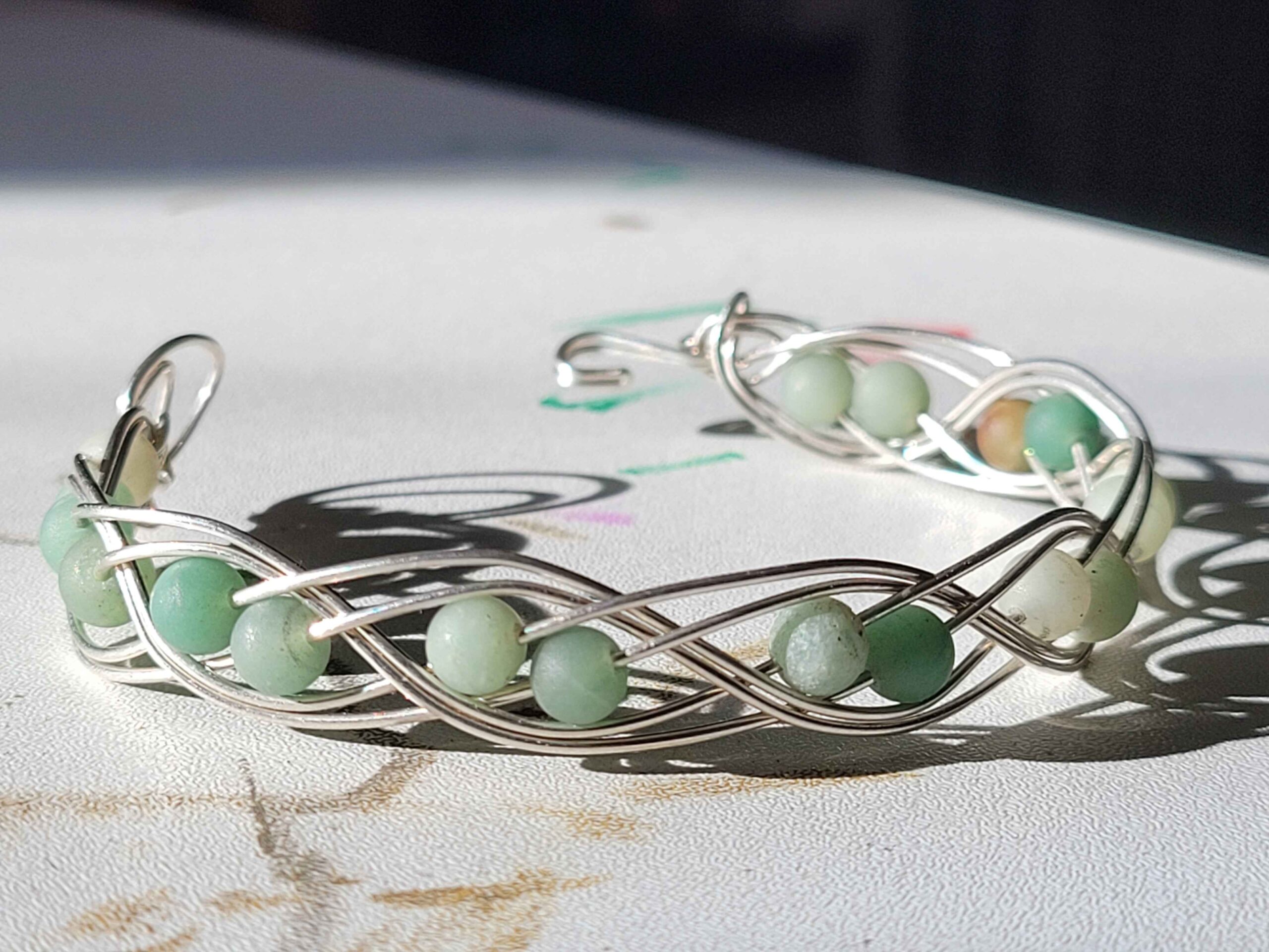Green Aventurine Swirl Bracelet - Image 10