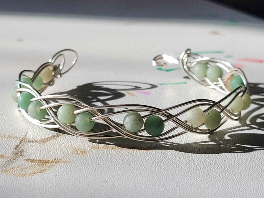 Green Aventurine Swirl Bracelet