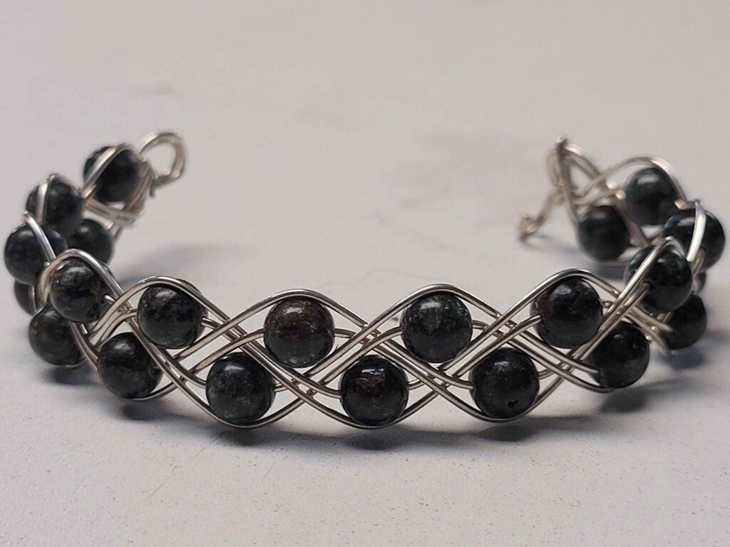 Seraphinite Double Braid Bracelet