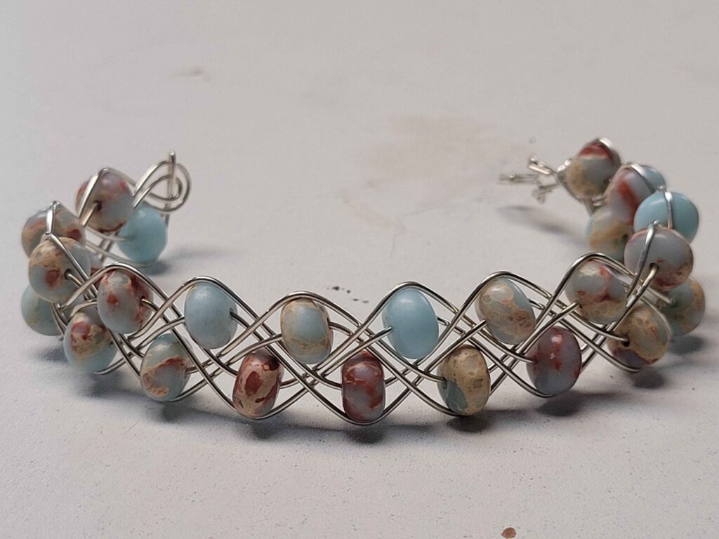 Aqua Terra Jasper Double Braid Bracelet