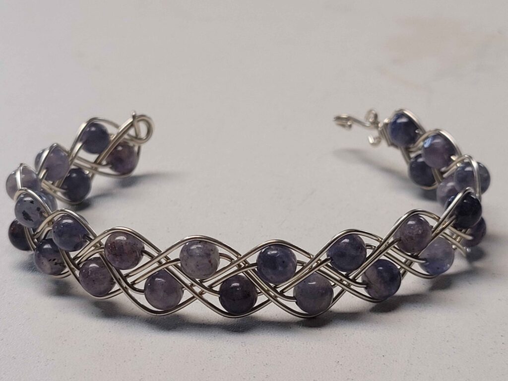 Iolite Double Braid Bracelet