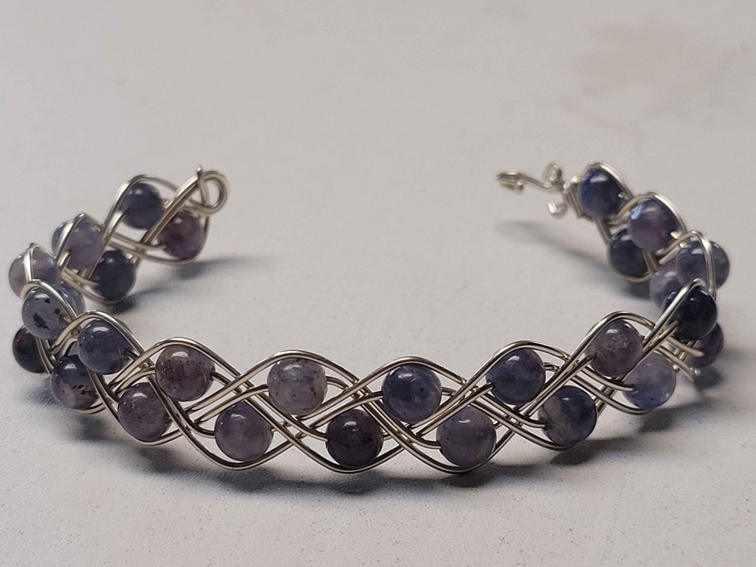 Iolite Double Braid Bracelet