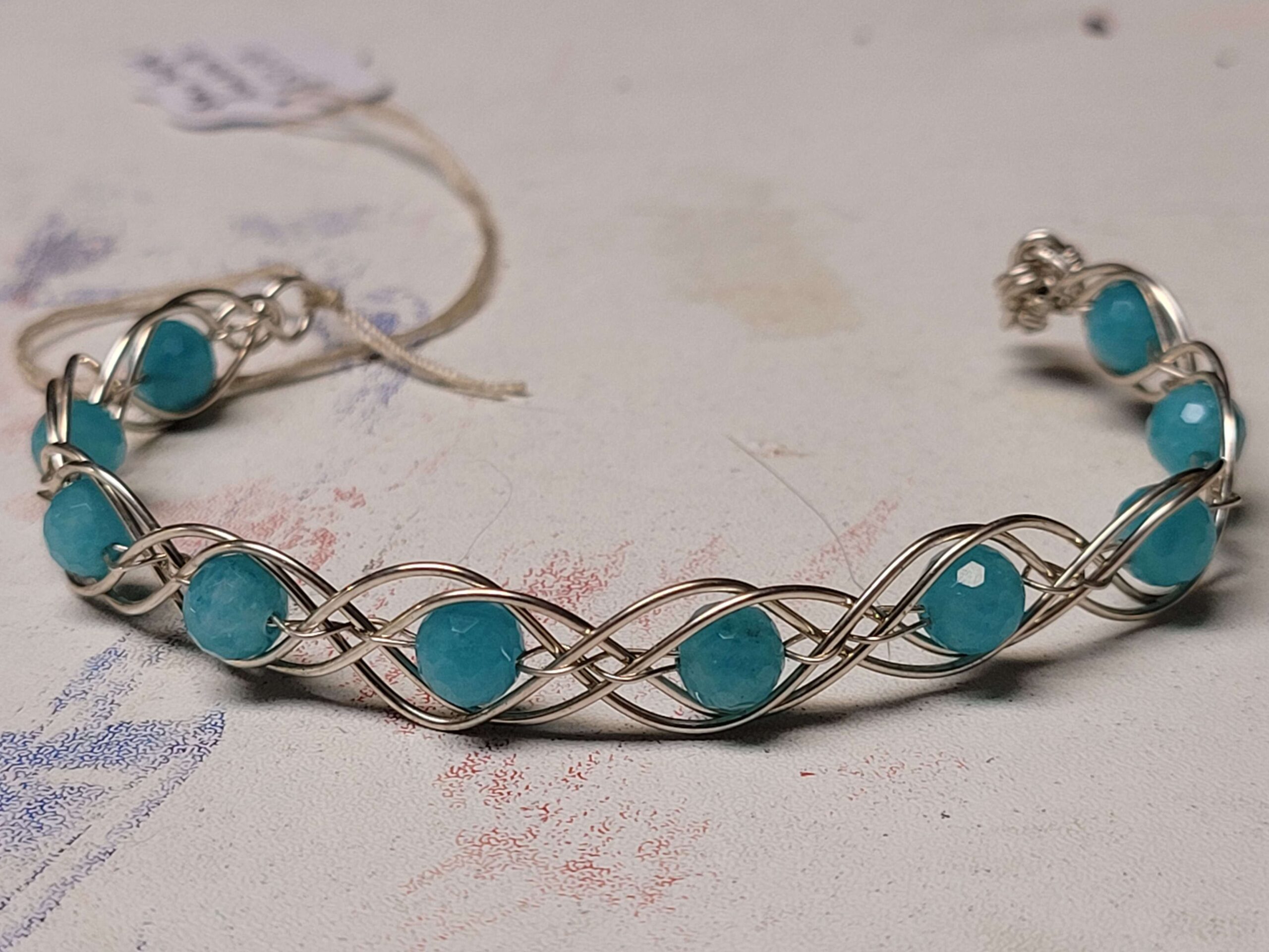 Faceted Amazonite X's & O's Bracelet - Image 6