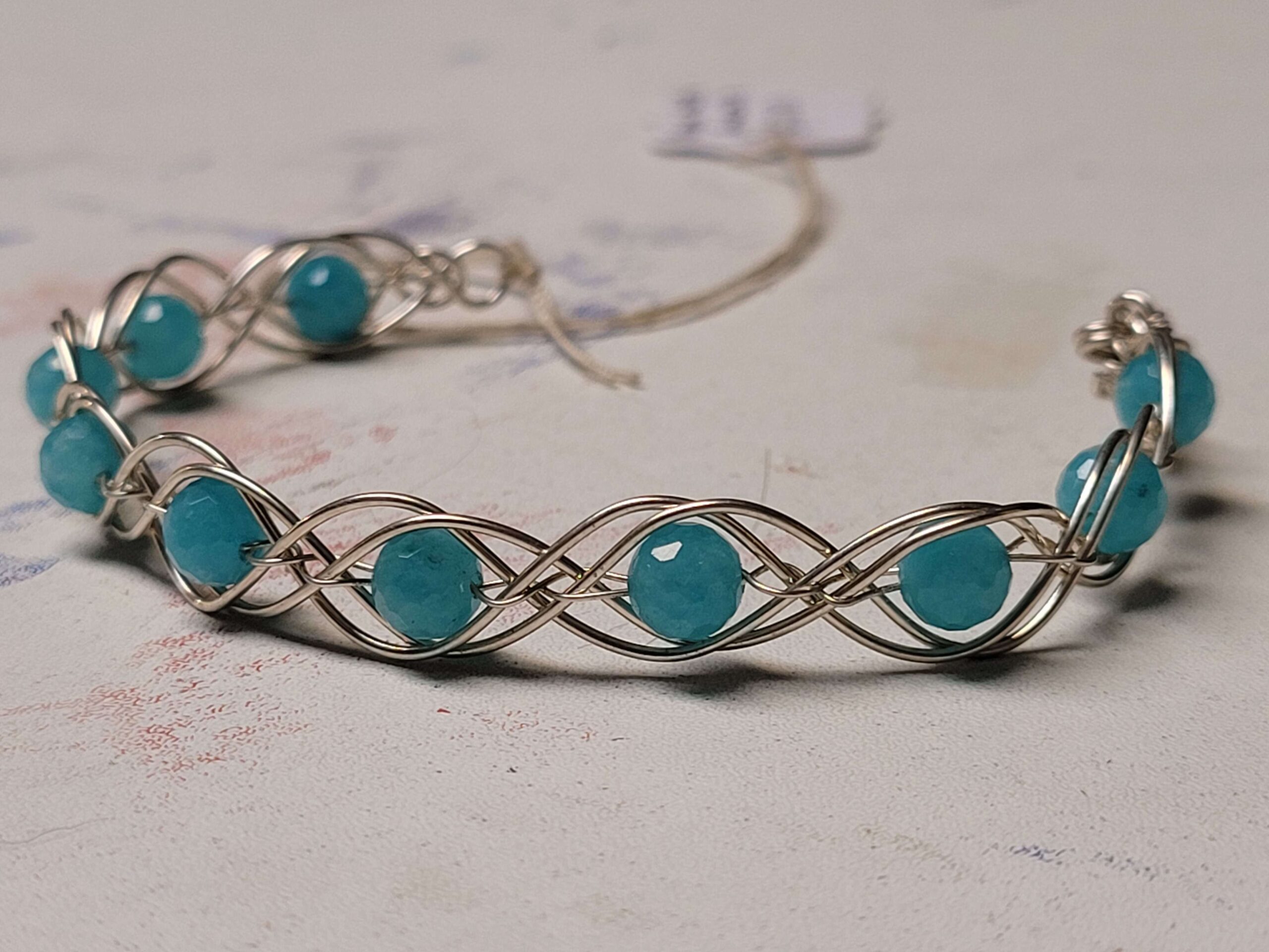 Faceted Amazonite X's & O's Bracelet - Image 7