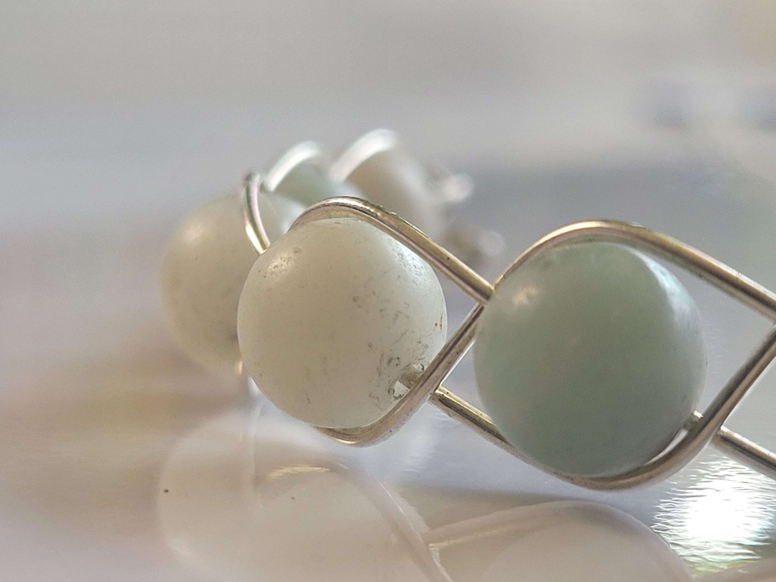 Matte Black Gold Amazonite Braid Bracelet - Image 10