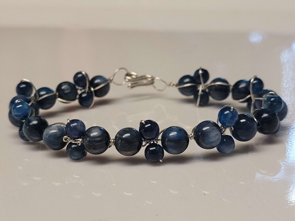 Kyanite Flower Bracelet