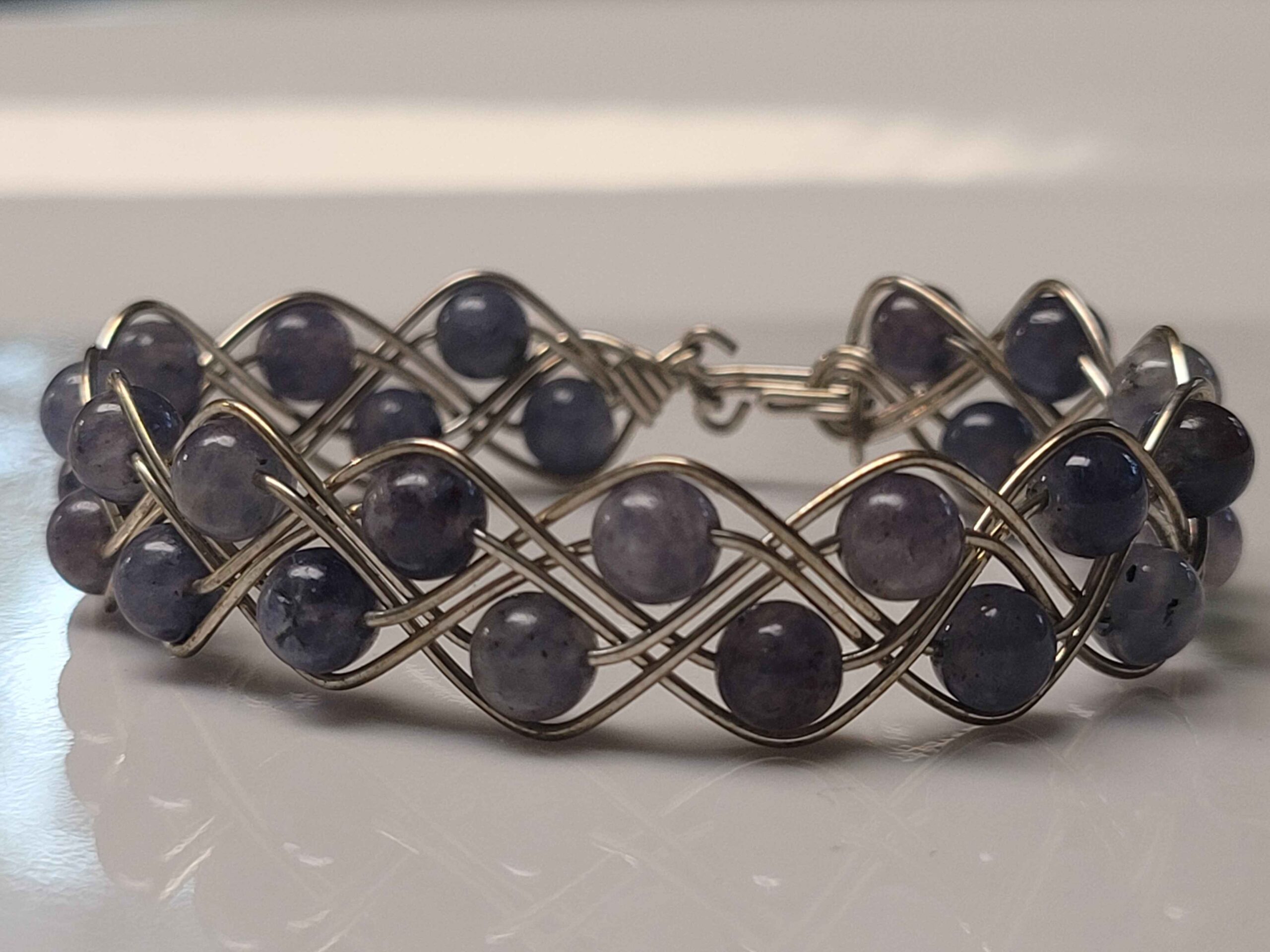 Iolite Double Braid Bracelet - Image 7
