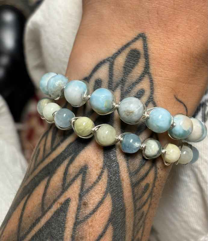 Larimar String Bracelet - Image 8
